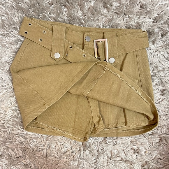 Denim Mini Skort - Picture 2 of 5